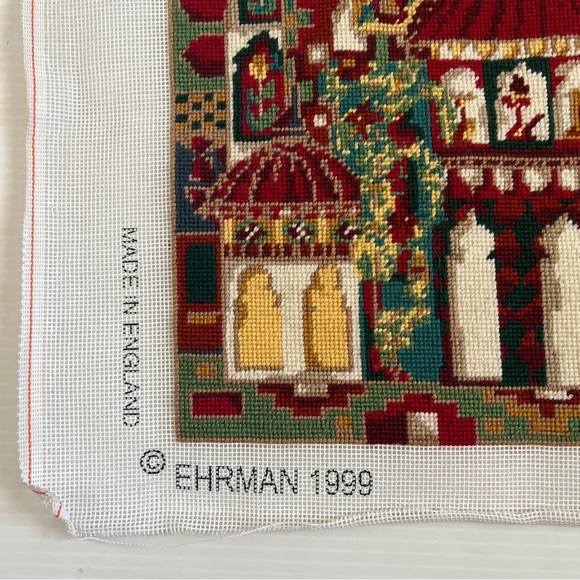 EHRMAN FAIZABAD Needlepoint Completed Finished Tapestry By Annabel Nelliet - Picture 4 of 16